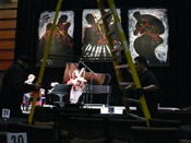 Photo of JazzArt installation at Jenny  concert at Mondavi Center for the Performing Arts