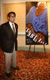 ..Billy Taylor and a painting by  E.J. Gold decorating the Rotunda Area 3rd Floor. JazzArt ® at IAJE 2007 New York City.