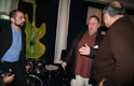 ..Kenny Werner discussing with fan, Sheraton 2nd Floor, Central Park venue. JazzArt ® at IAJE 2007 New York City.