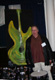 ..Kenny Werner with EJ Gold's painting, Sheraton 2nd Floor, Central Park venue. JazzArt ® at IAJE 2007 New York City.